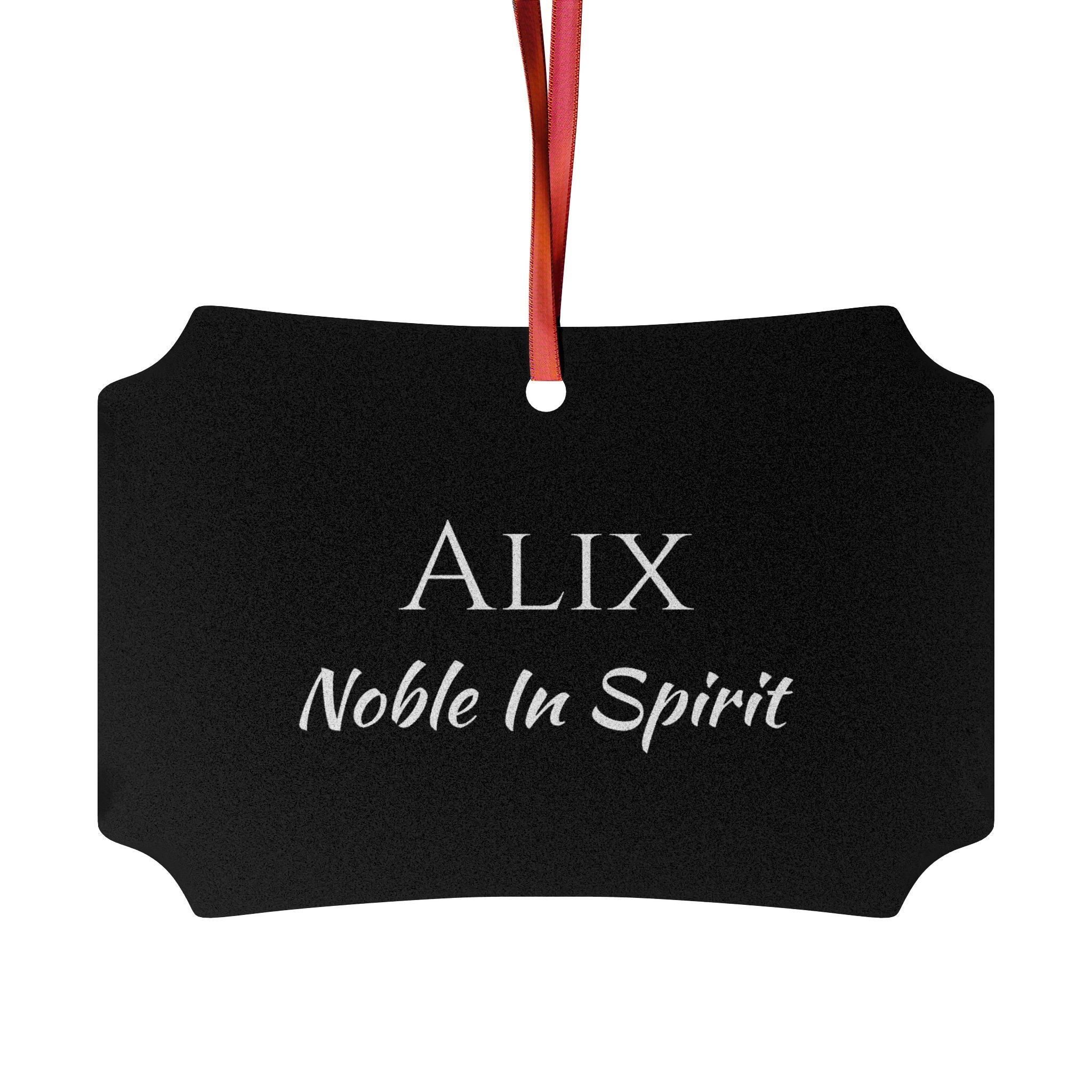 Alix - Elegant Custom Name Meaning Ornament