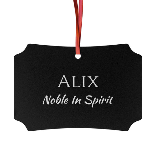 Alix - Elegant Custom Name Meaning Ornament