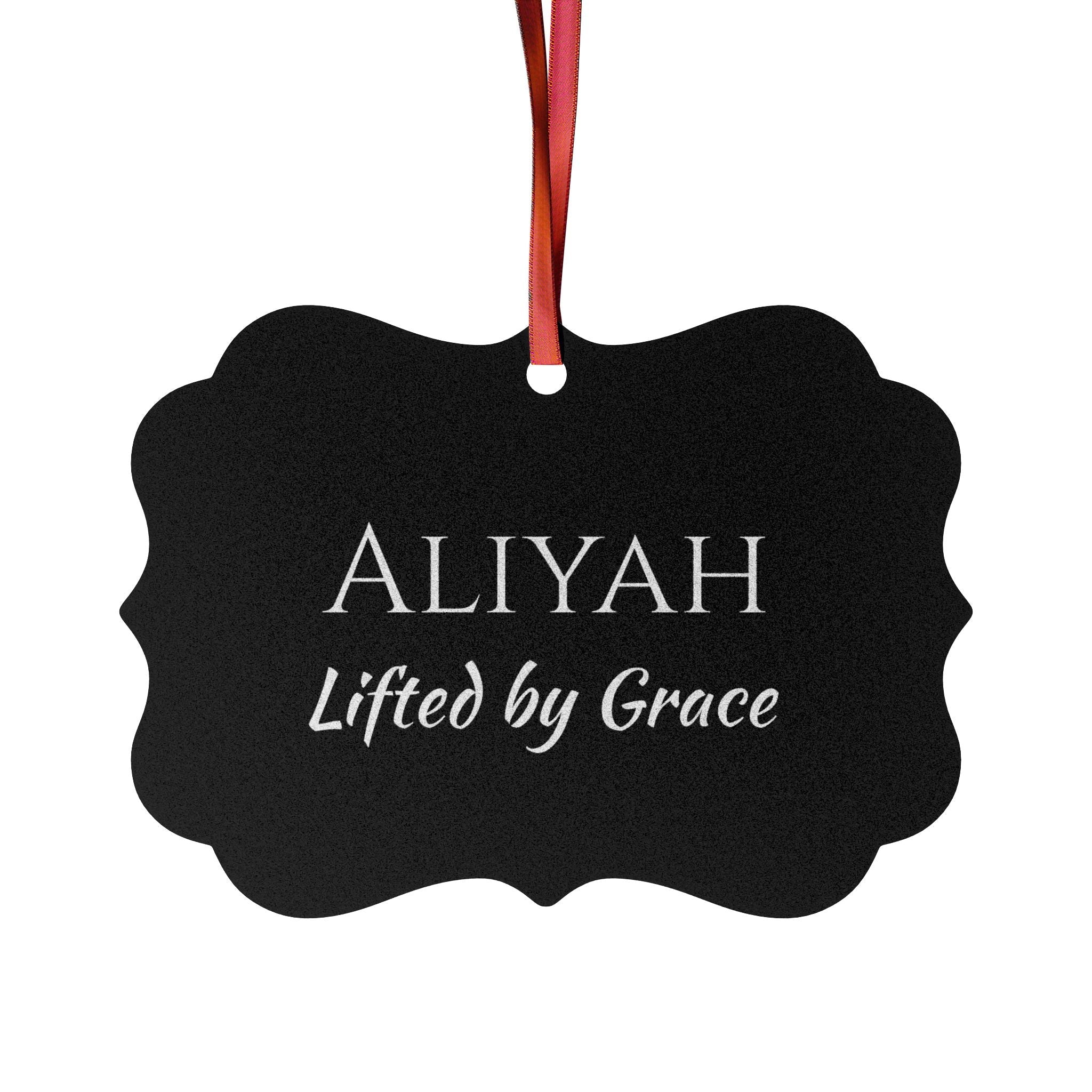 Aliyah - Elegant Name Meaning Ornament