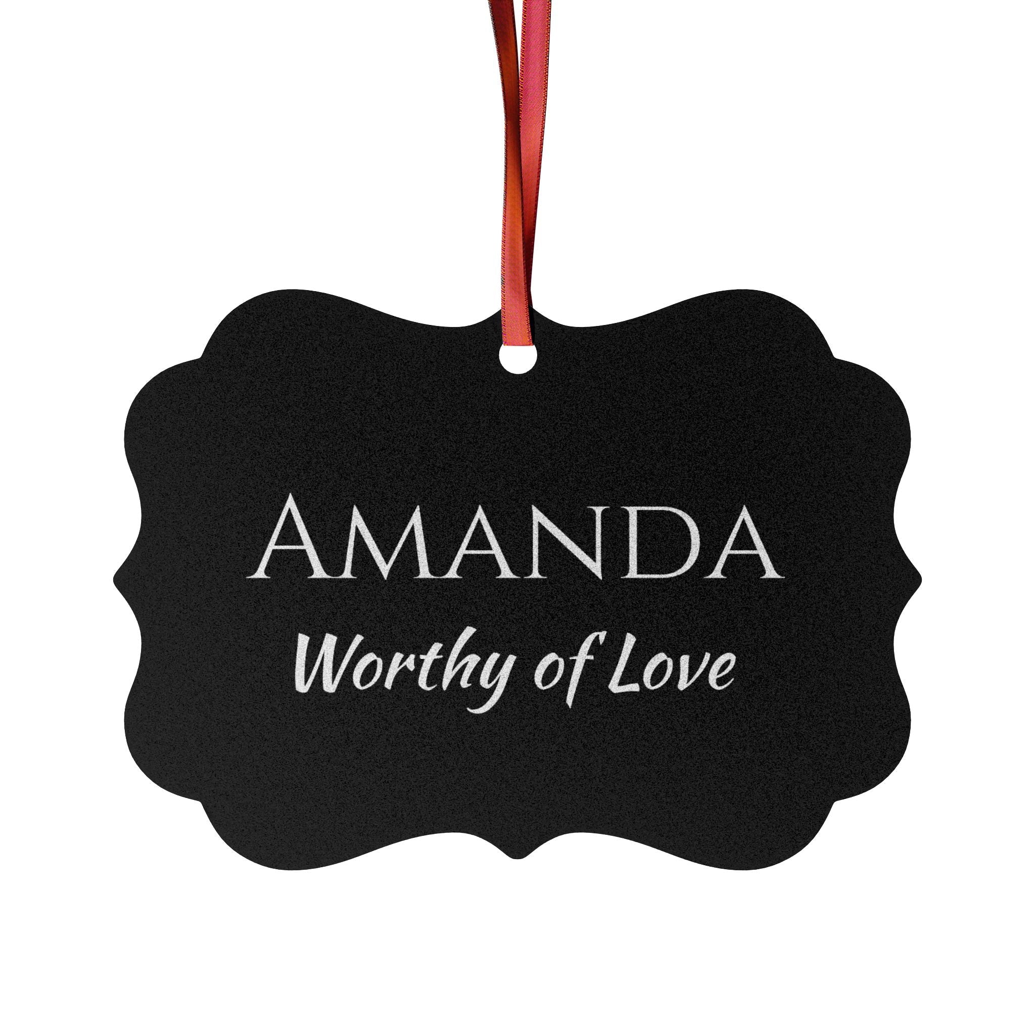 Amanda - Elegant Name Meaning Ornament