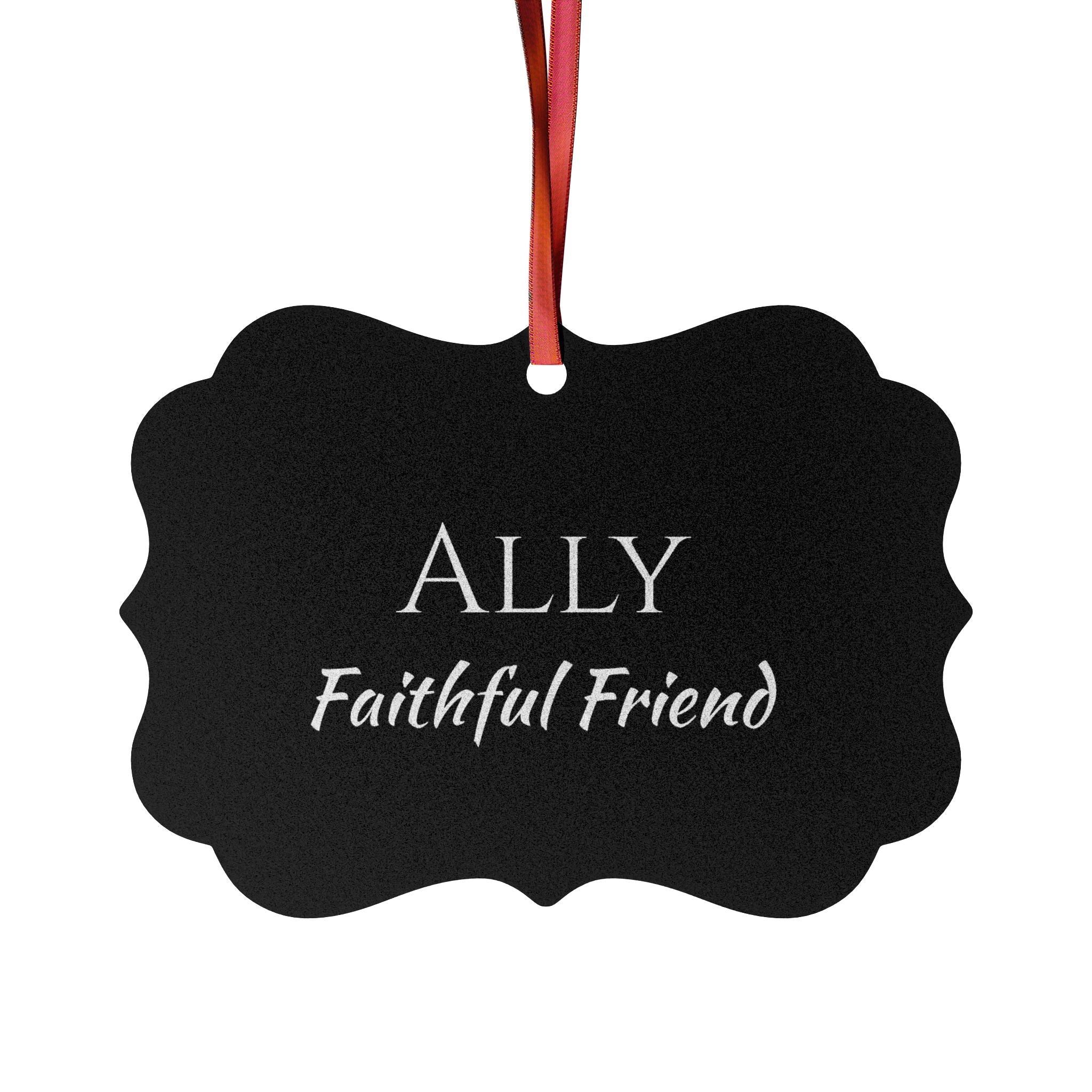 Ally - Elegant Name Meaning Ornament