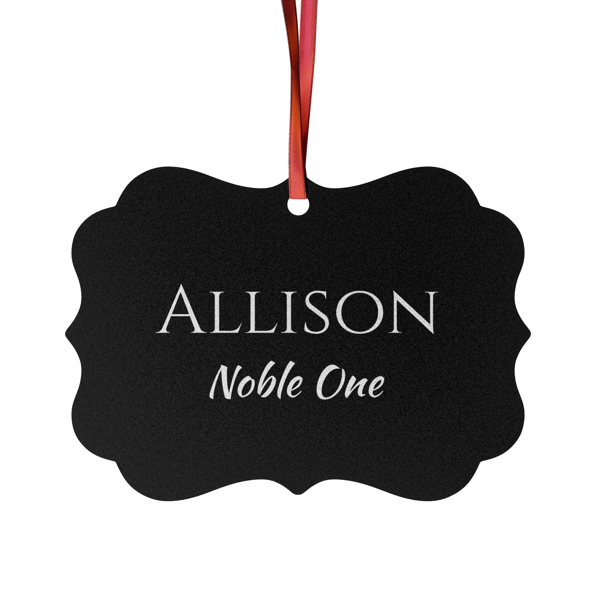 Allison - Elegant Name Meaning Ornament