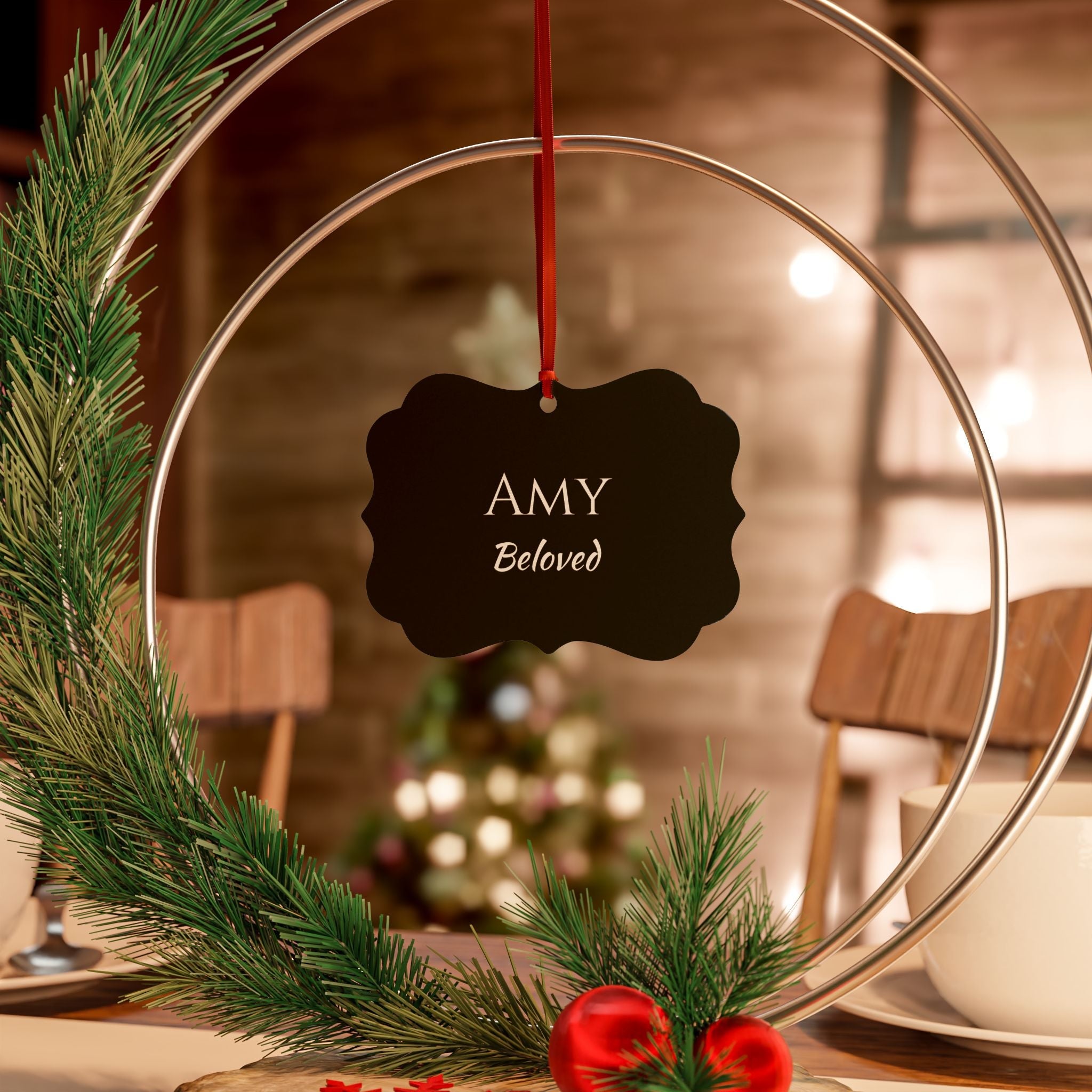 Amy - Elegant Name Meaning Ornament