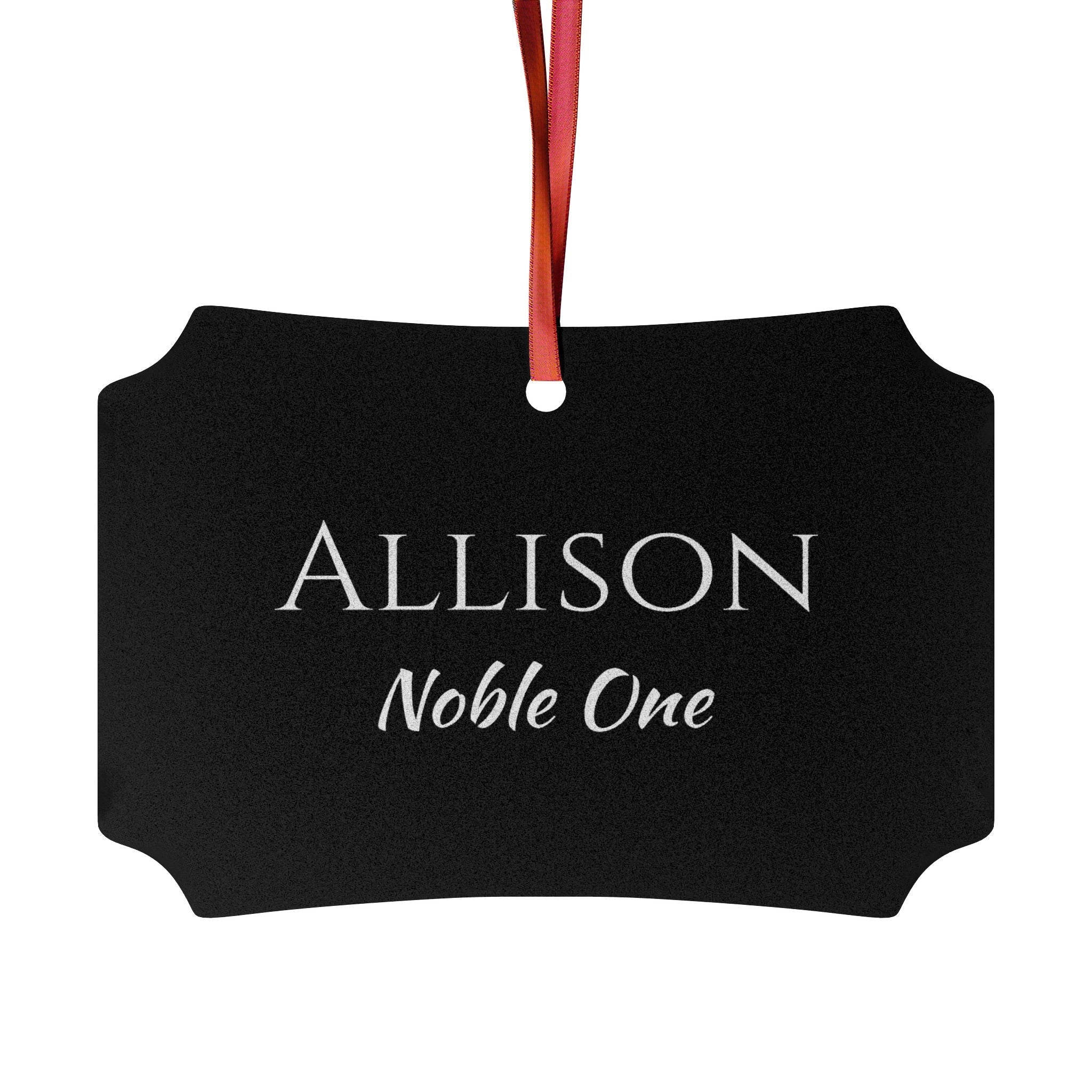 Allison - Elegant Name Meaning Ornament