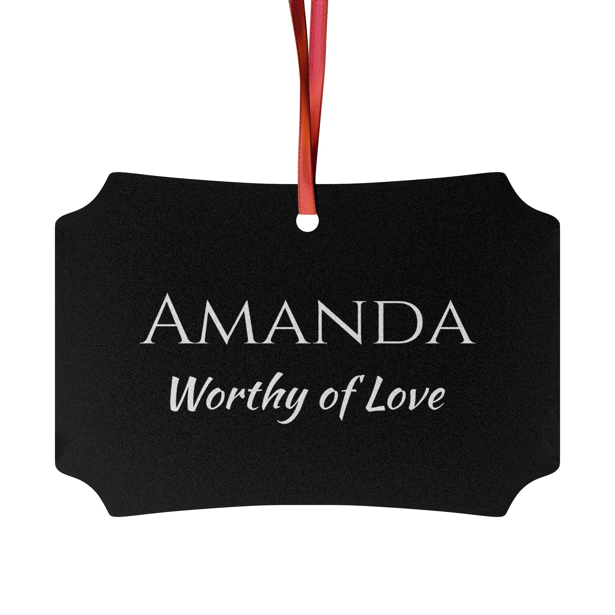 Amanda - Elegant Name Meaning Ornament