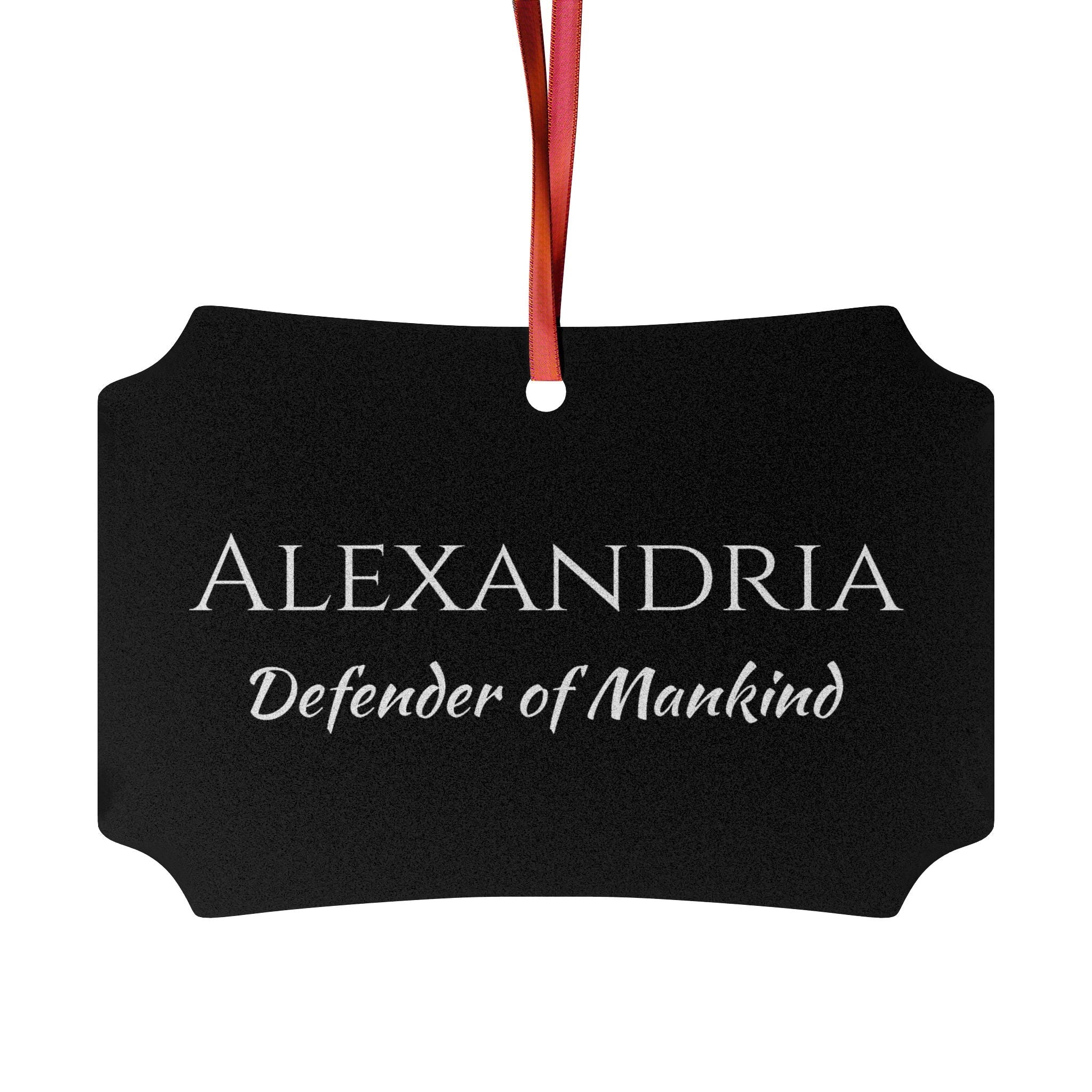 Alexandria - Elegant Custom Name Meaning Ornament