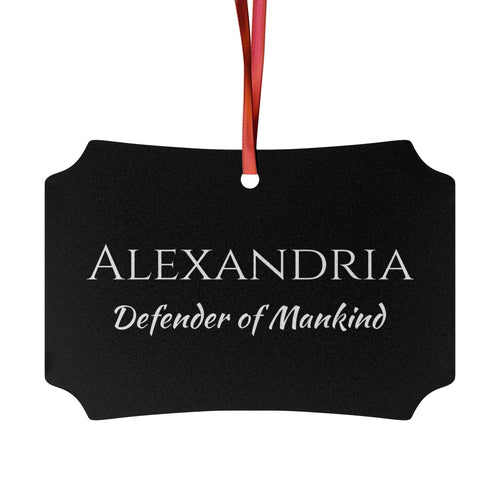 Alexandria - Elegant Custom Name Meaning Ornament