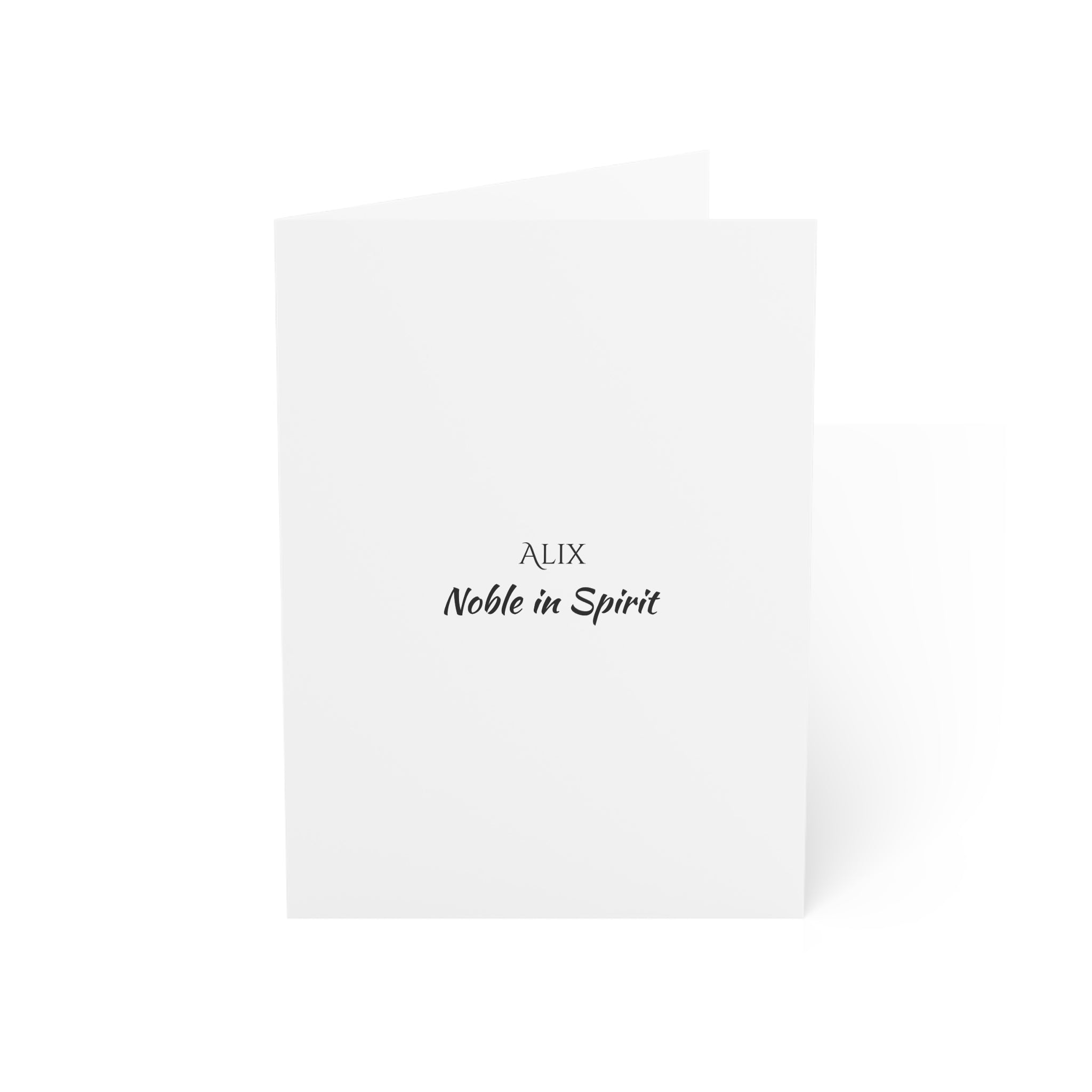 Alix - Personalized Name Meaning Card with Poem